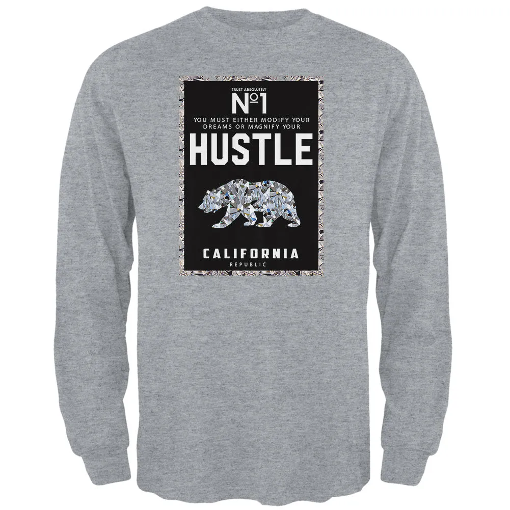Diamond Bear Hustle California Mens Long Sleeve T Shirt sold by Old Glory