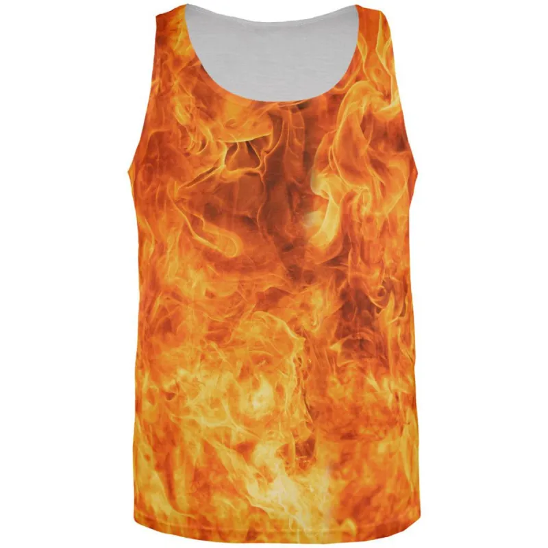 Flames All Over Adult Tank Top sold by Old Glory