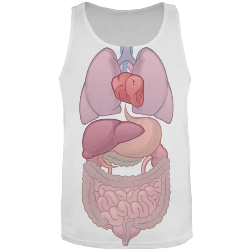 Internal Organs All Over Adult Tank Top sold by Old Glory