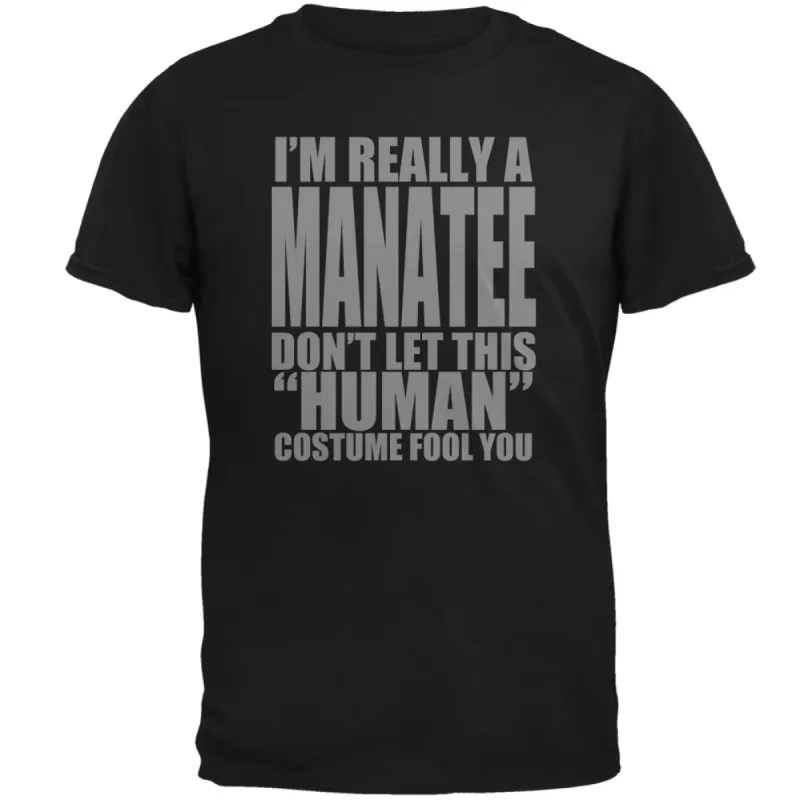 Halloween Human Manatee Costume Mens T Shirt sold by Old Glory