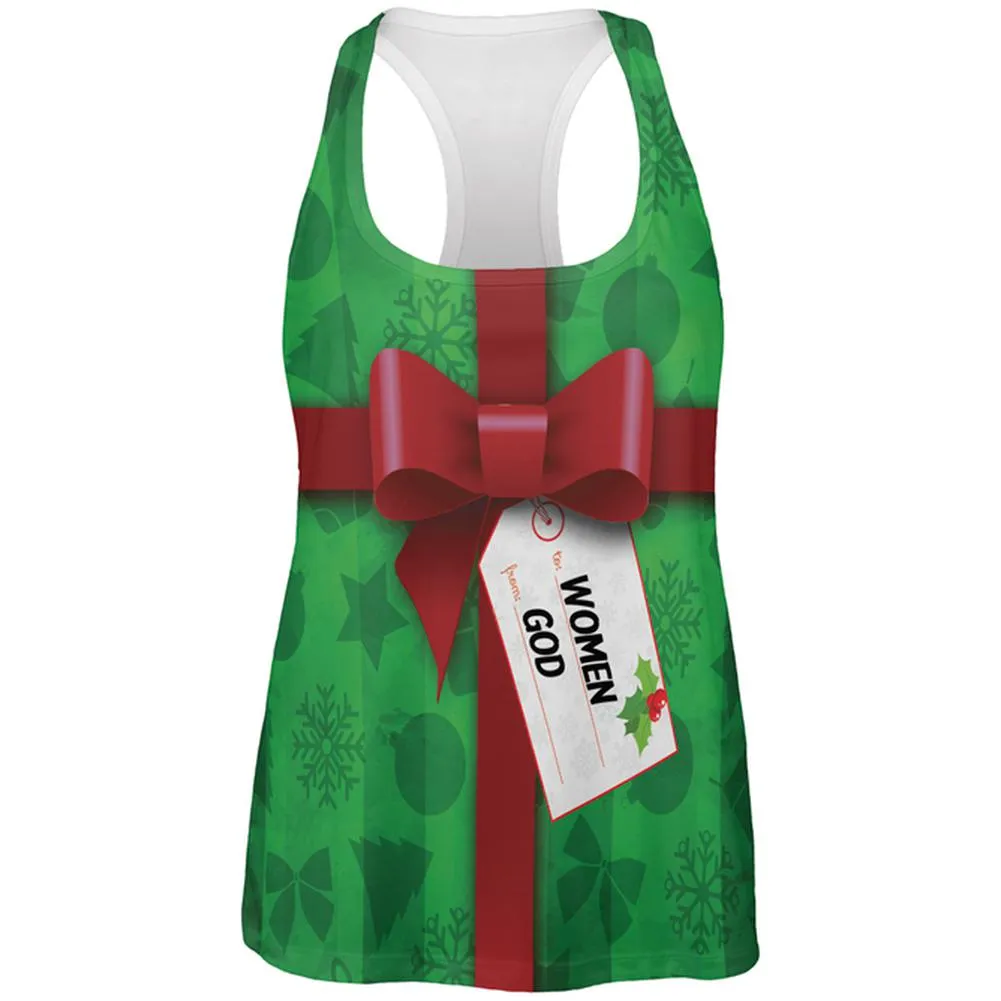Christmas Gift To Women From God All Over Womens Work Out Tank Top sold by Old Glory