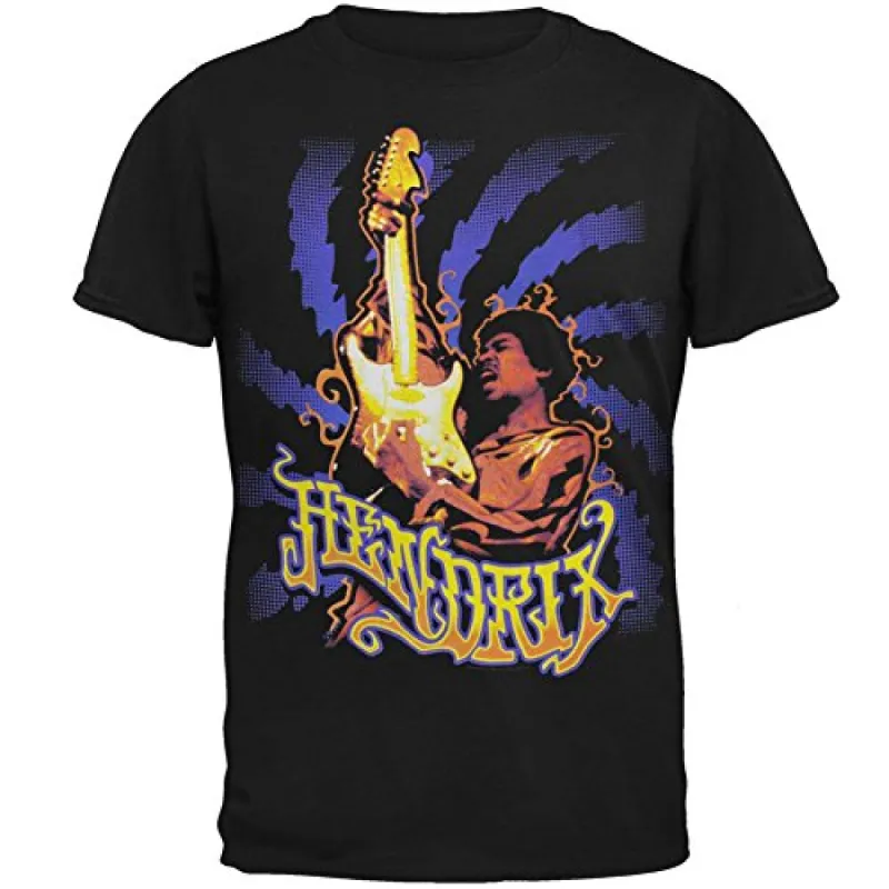 Jimi Hendrix - Burning Desire Mens T Shirt sold by Old Glory