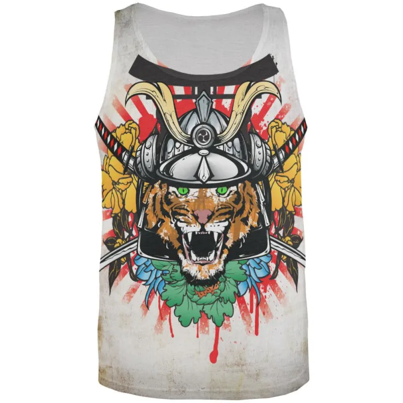 Samurai Tiger All Over Adult Tank Top sold by Old Glory