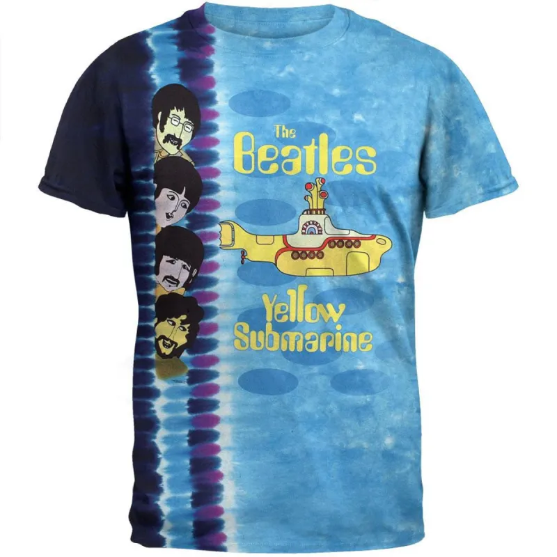 Beatles - Submarine Sidebar Tie Dye T-Shirt sold by Old Glory