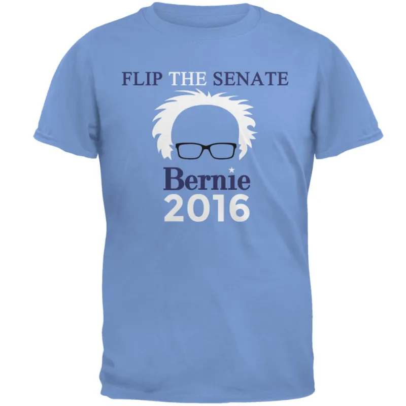 Bernie Sanders Hair Minimalist Flip The Senate Mens T Shirt sold by Old Glory