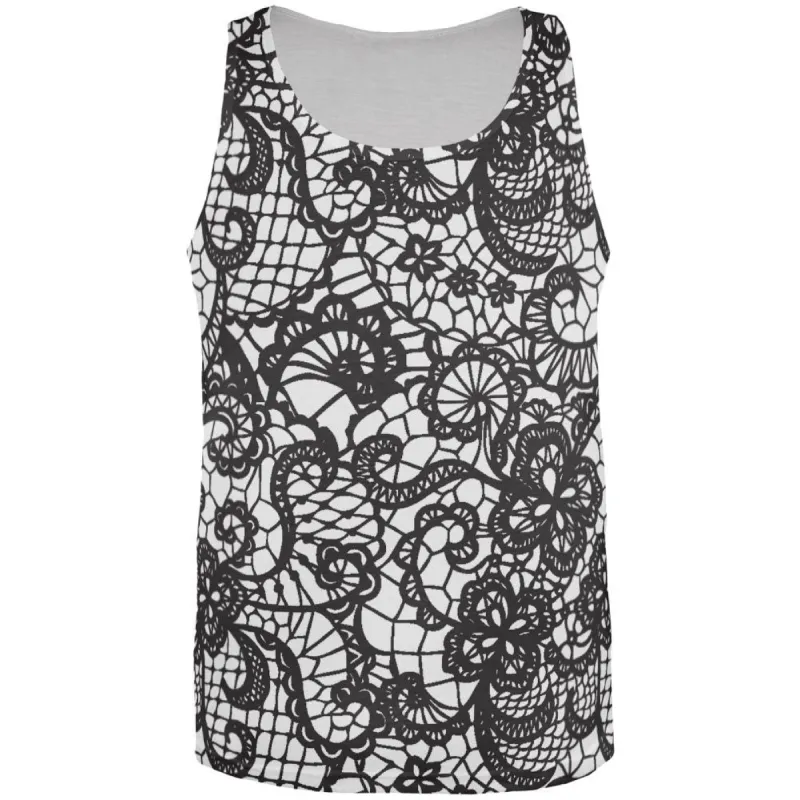 Lace All Over Adult Tank Top sold by Old Glory