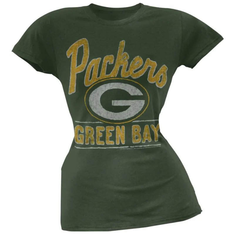 Green Bay Packers - Kick Off Juniors T-Shirt sold by Old Glory