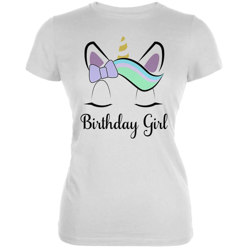 Birthday Girl Unicorn Juniors Soft T Shirt sold by Old Glory