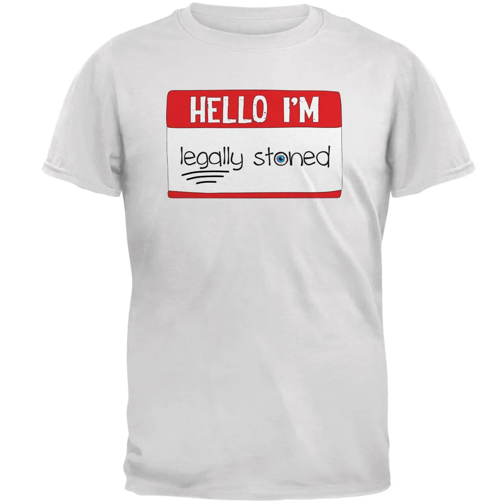 Halloween Hello I'm Legally Stoned Legalize Marijuana Mens T Shirt sold by Old Glory product image thumbnail 5