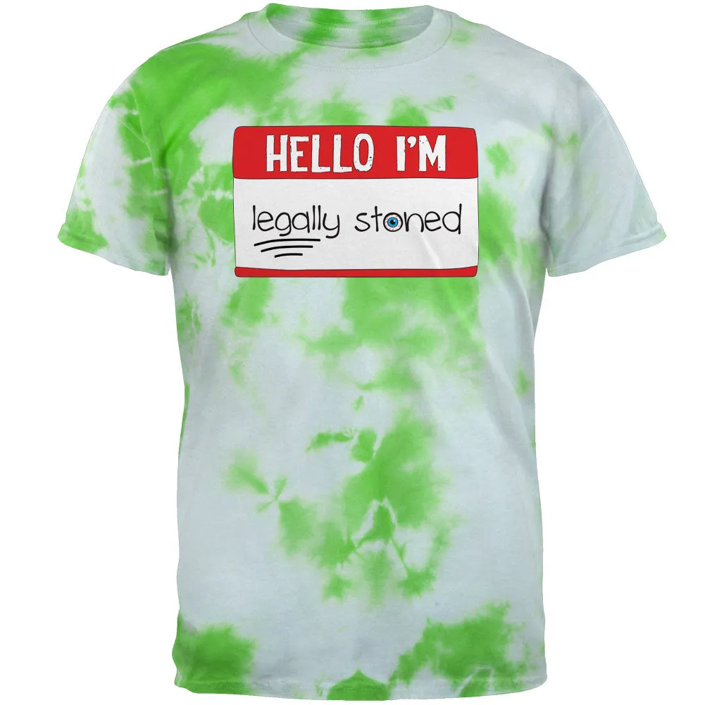 Halloween Hello I'm Legally Stoned Legalize Marijuana Mens T Shirt sold by Old Glory product image thumbnail 3