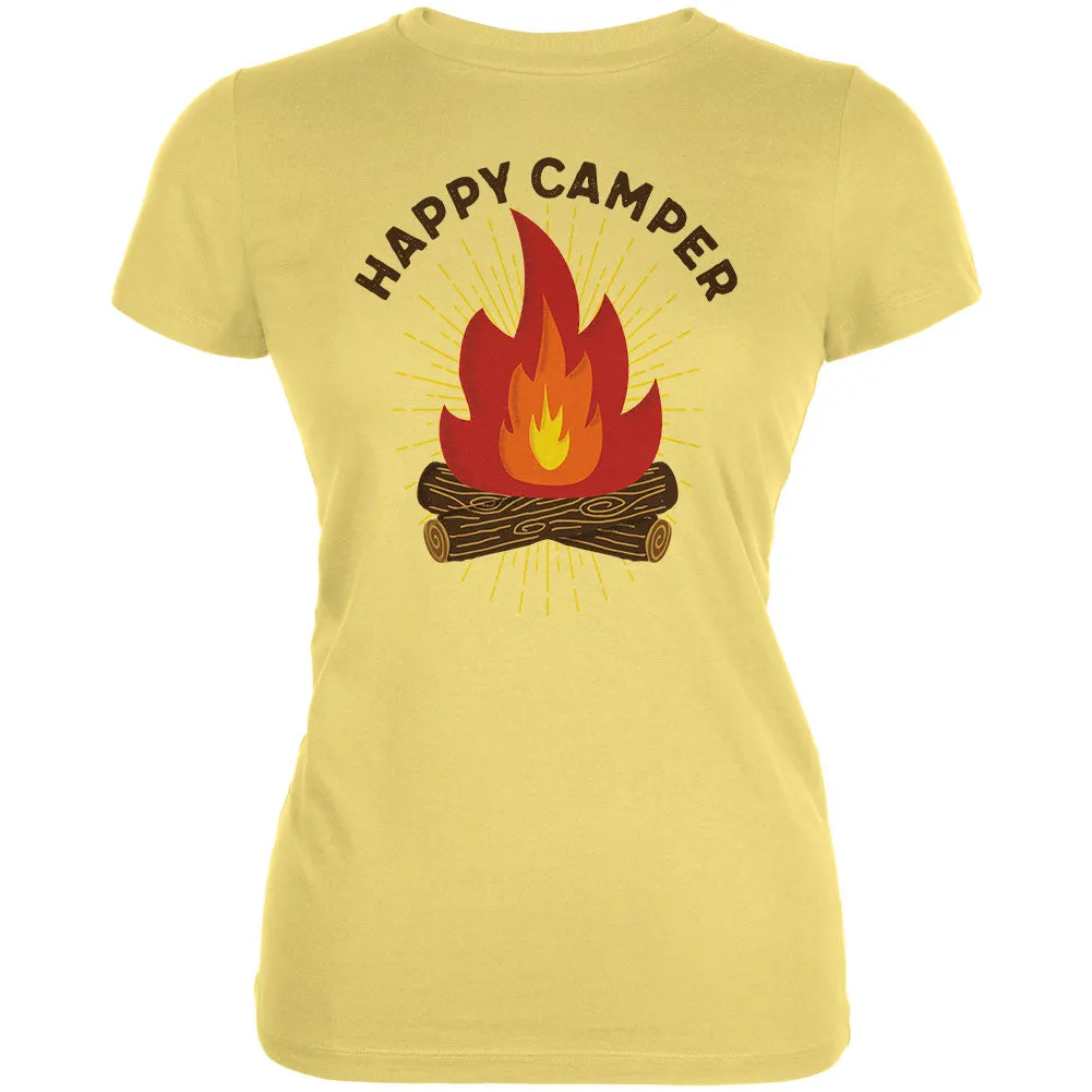 Hiking Happy Camper Campfire Juniors Soft T Shirt sold by Old Glory product image thumbnail 2