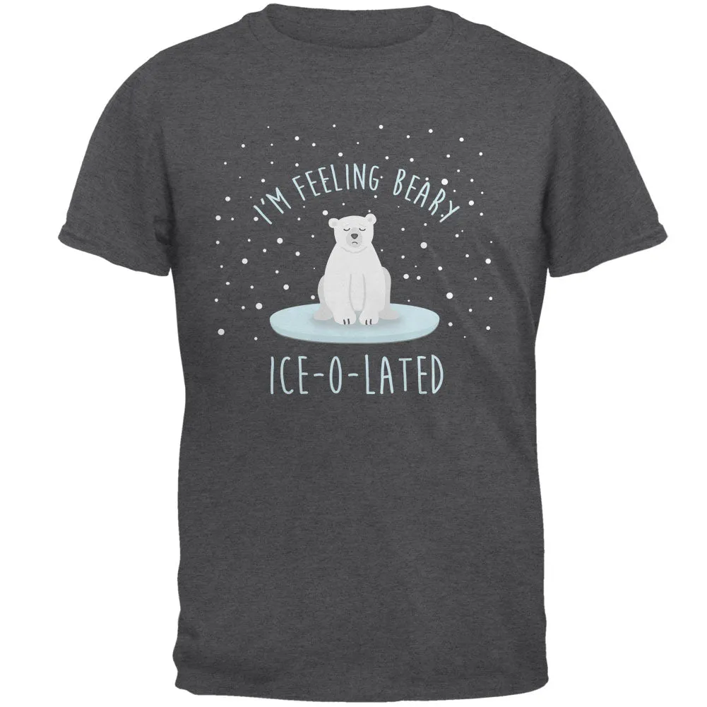 Winter Feeling Very Iceolated Isolated Polar Bear Pun Mens T Shirt sold by Old Glory