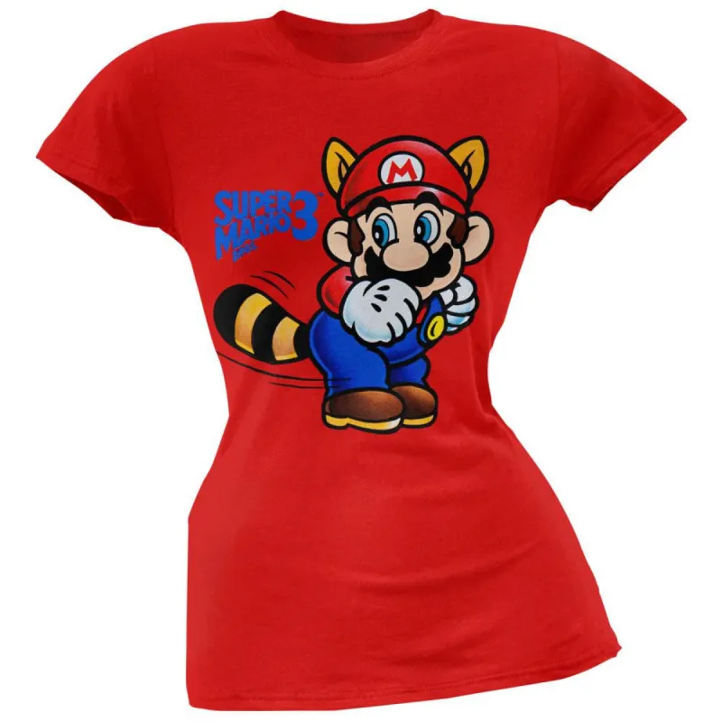 Nintendo - Super Mario 3 Tail Juniors T-Shirt sold by Old Glory