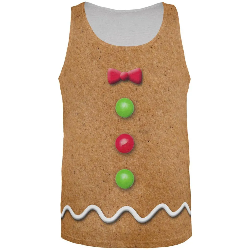 Gingerbread Costume All Over Adult Tank Top sold by Old Glory