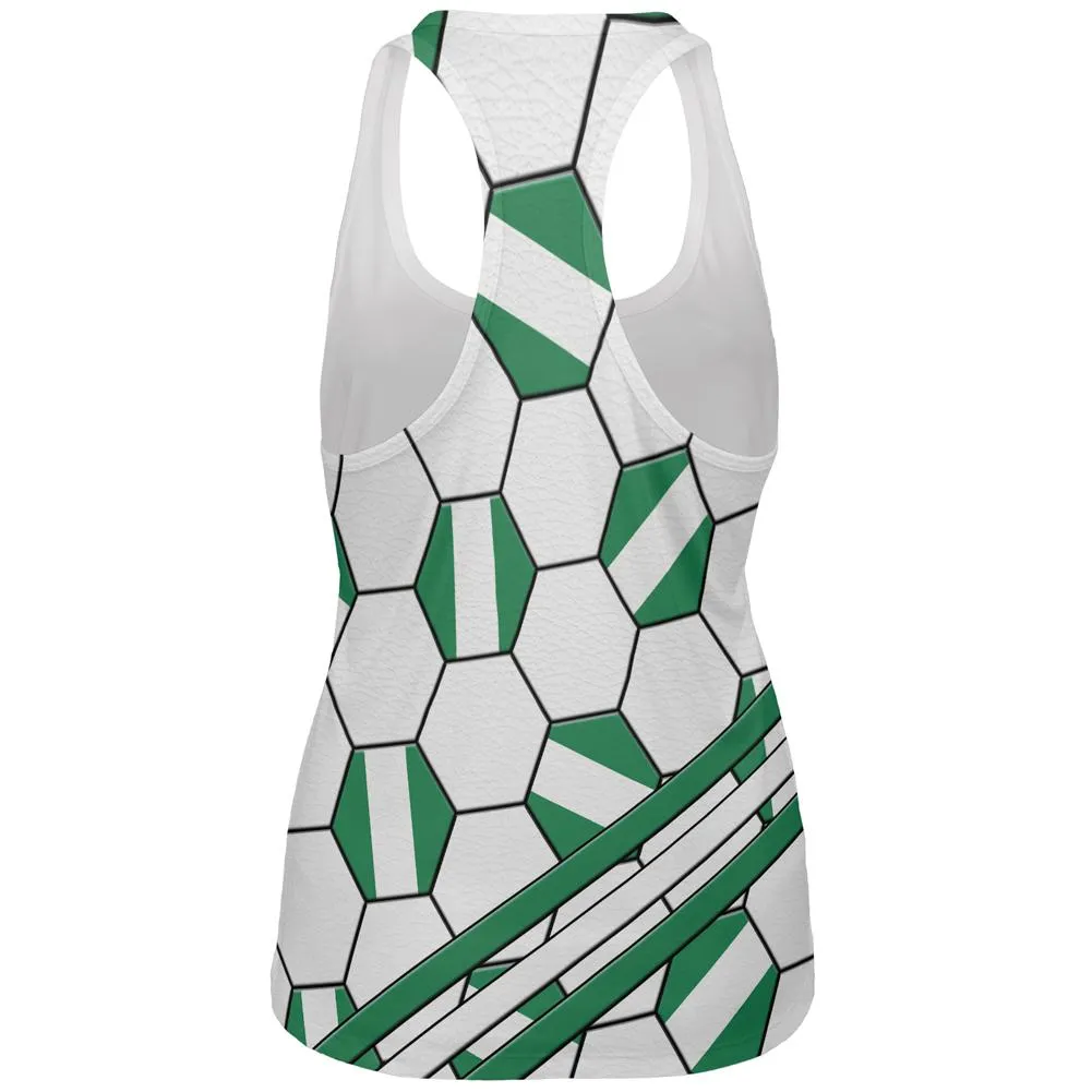 World Cup Nigeria Soccer Ball All Over Womens Work Out Tank Top sold by Old Glory product image thumbnail 2
