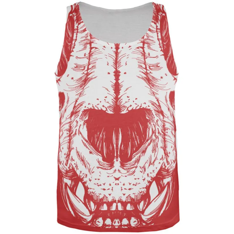 Lion Skull All Over Adult Tank Top sold by Old Glory