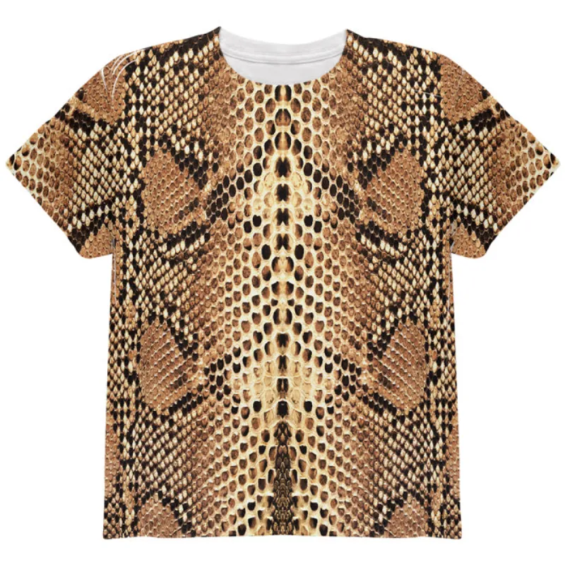 Halloween Rattlesnake Snake Snakeskin Costume All Over Youth T Shirt sold by Old Glory