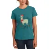 Christmas Fa La Llama Womens Soft Heather T Shirt sold by Old Glory