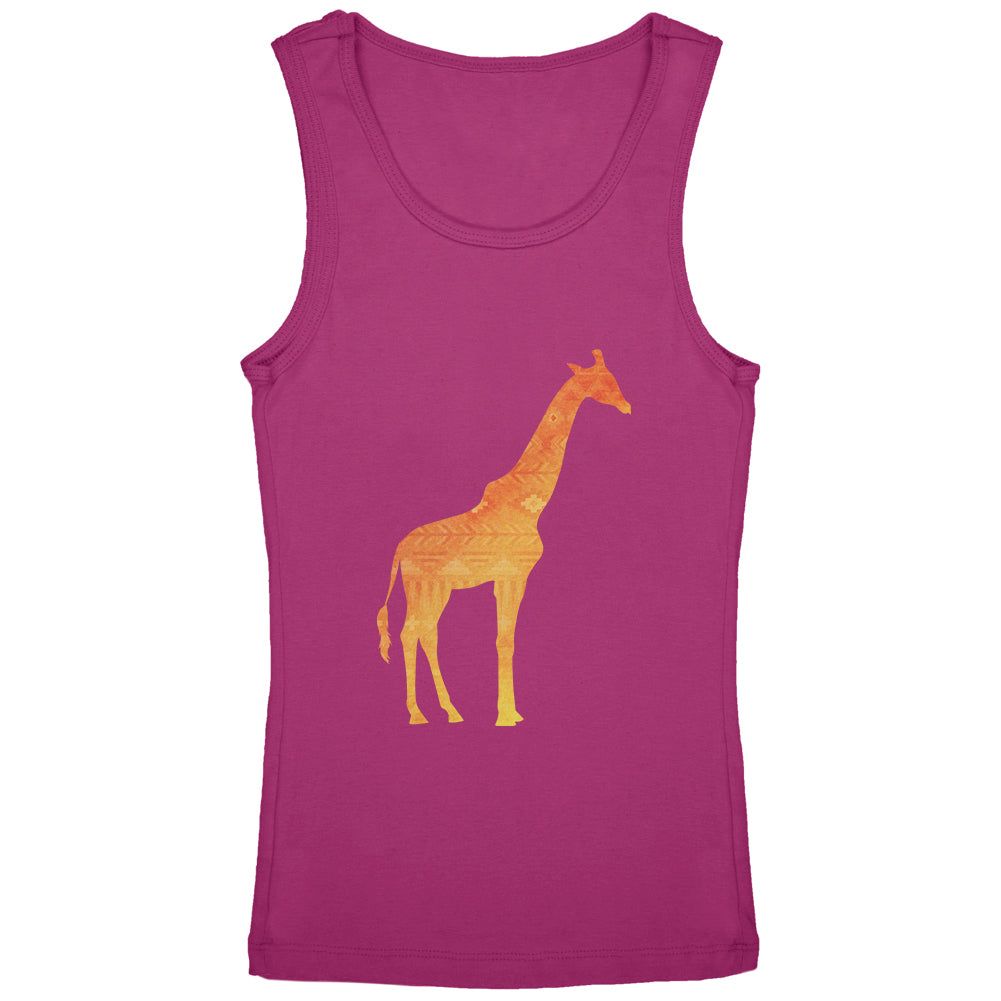 African Spirit Animal Giraffe Youth Girls Tank Top sold by Old Glory
