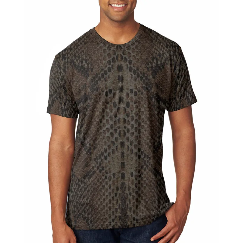 Halloween Costume Rattlesnake Snake Snakeskin Costume All Over Mens T Shirt sold by Old Glory