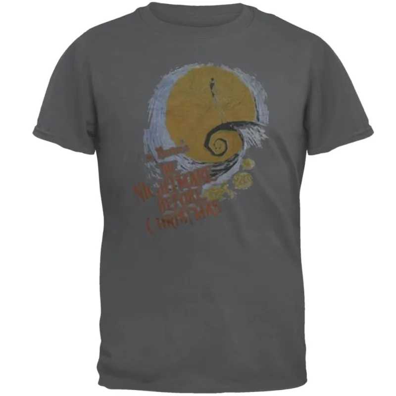 Nightmare Before Christmas - Moon Slim Fit Soft T-Shirt sold by Old Glory