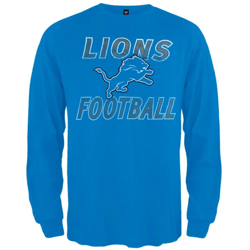 Detroit Lions - Flanker Logo Premium Long Sleeve T-Shirt sold by Old Glory