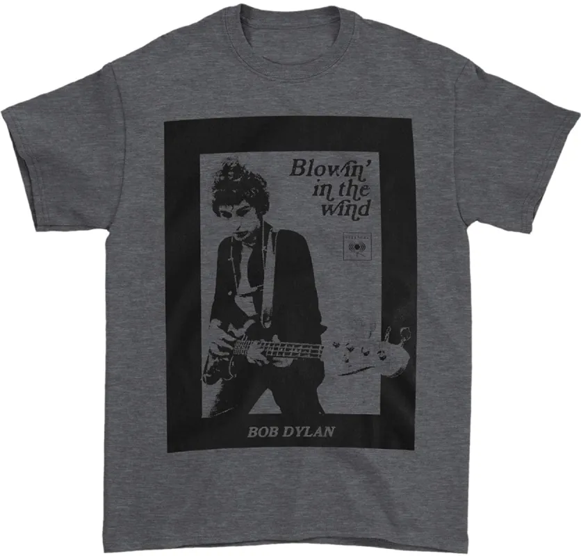 Bob Dylan - Guitar Photo Mens Soft T Shirt sold by Old Glory