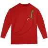 Halloween Chili Pepper Costume of Cinco de Mayo Youth Long Sleeve T Shirt sold by Old Glory
