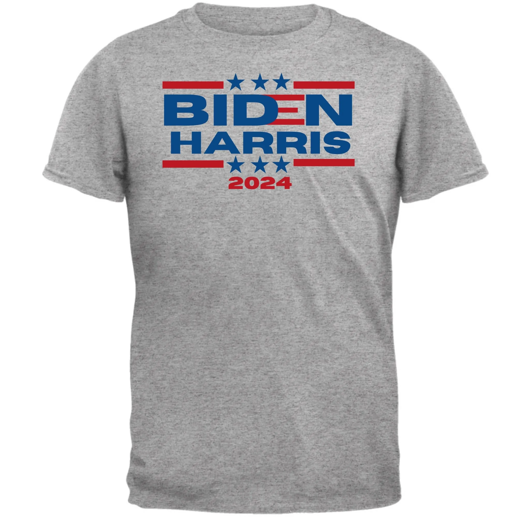 Election 2024 Biden Harris 2024 Triple Stars Mens T Shirt sold by Old Glory