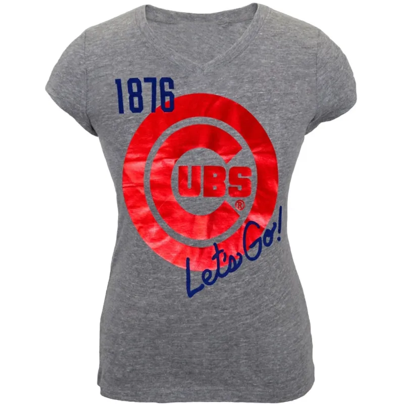 Chicago Cubs - Let's Go Girls Youth T-Shirt sold by Old Glory