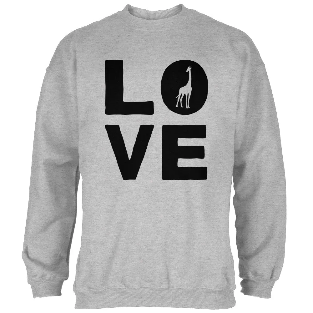 Giraffe Love Mens Sweatshirt sold by Old Glory