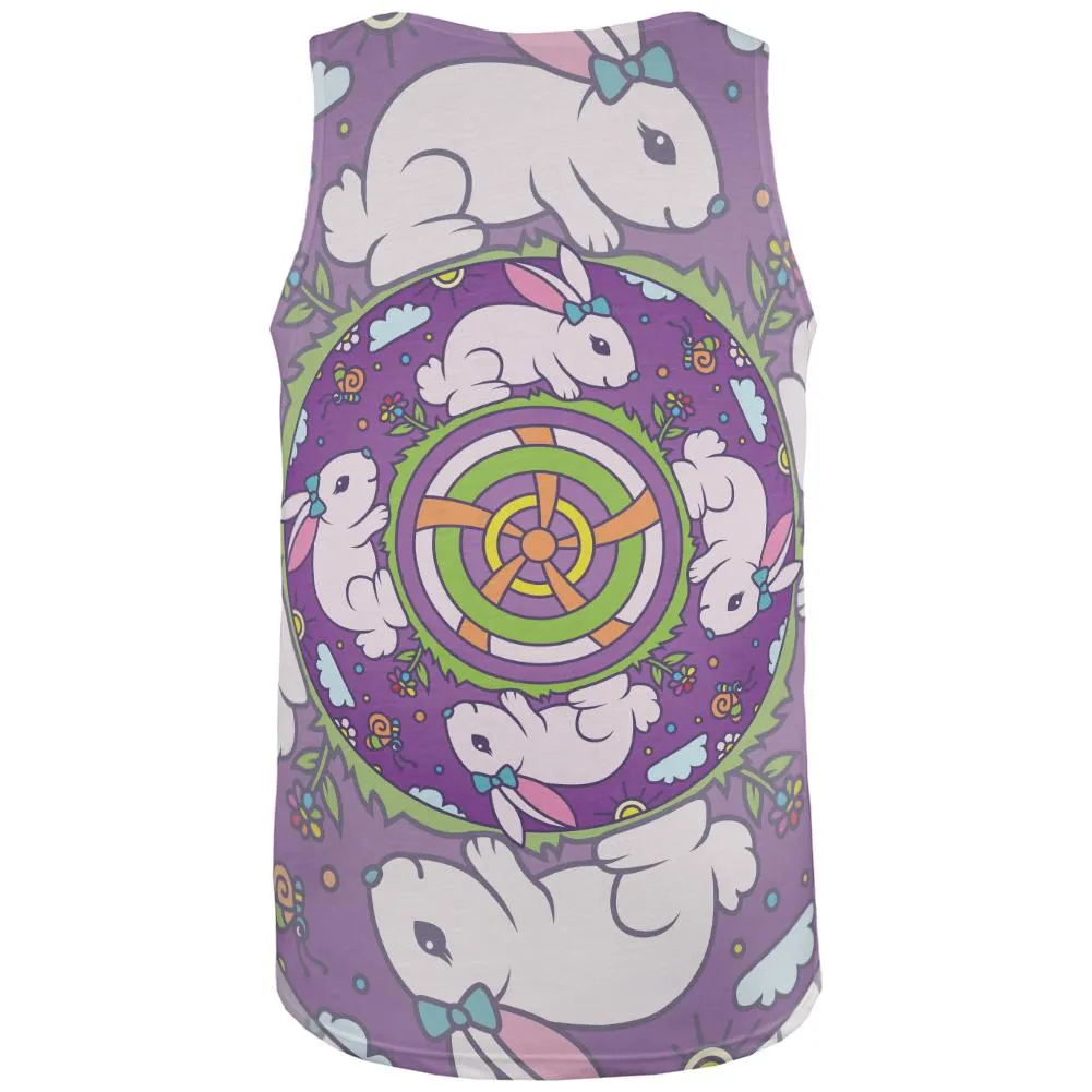 Mandala Trippy Stained Glass Easter Bunny All Over Mens Tank Top sold by Old Glory product image thumbnail 2
