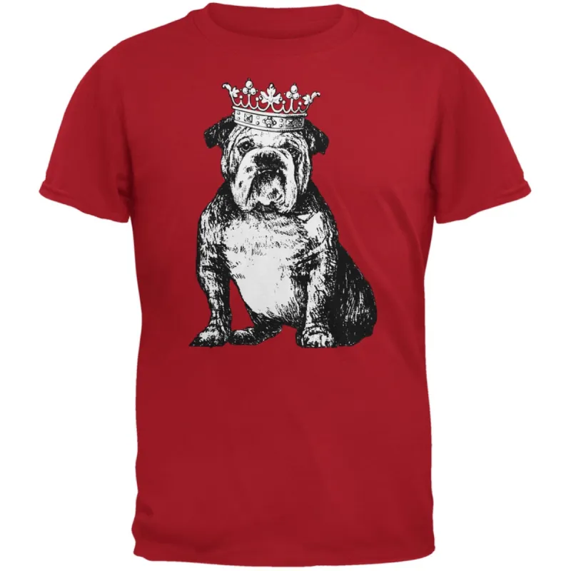 Bulldog Crown Red Adult T-Shirt sold by Old Glory