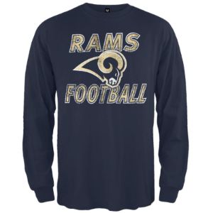 St. Louis Rams - Flanker Logo Premium Long Sleeve T-Shirt sold by Old Glory
