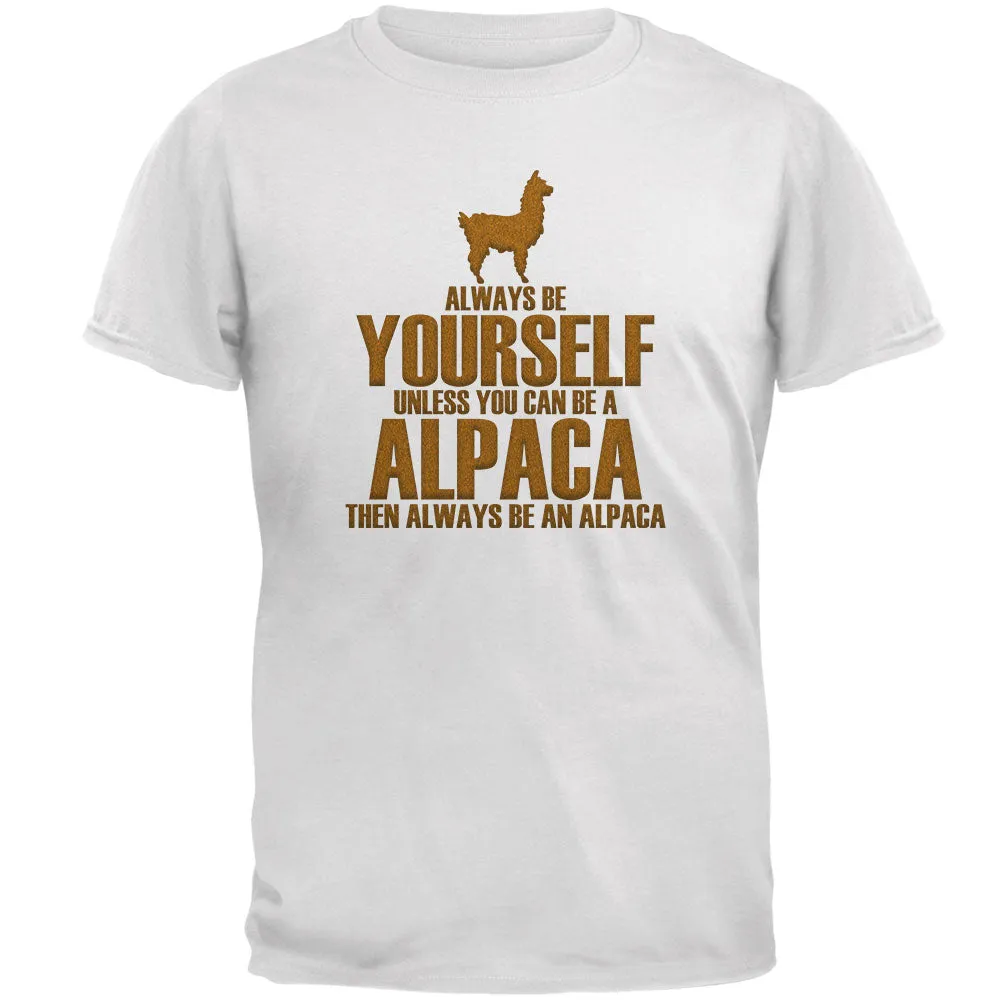 Always Be Yourself Alpaca Mens T Shirt sold by Old Glory product image thumbnail 2