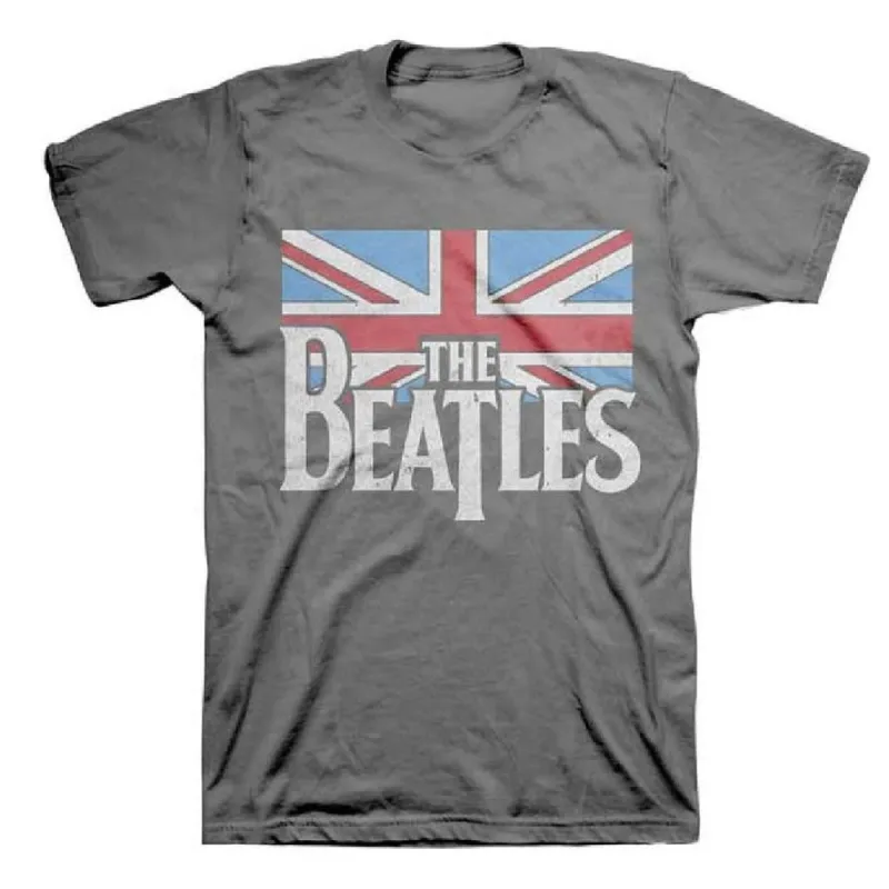 The Beatles - Distressed British Flag Adult T-Shirt sold by Old Glory