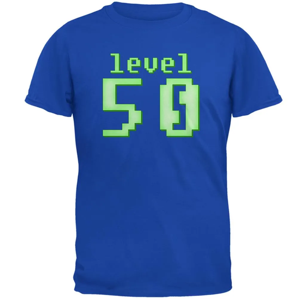 Gamer Milestone Birthday Level 50 Mens Soft T Shirt sold by Old Glory