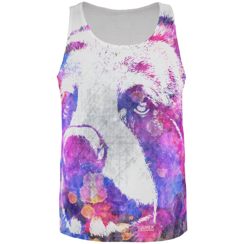 Spirit Bear Splatter All Over Mens Tank Top sold by Old Glory