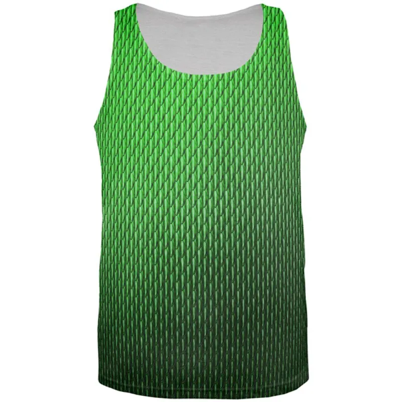 Halloween Green Earth Dragon Scales Costume All Over Mens Tank Top sold by Old Glory
