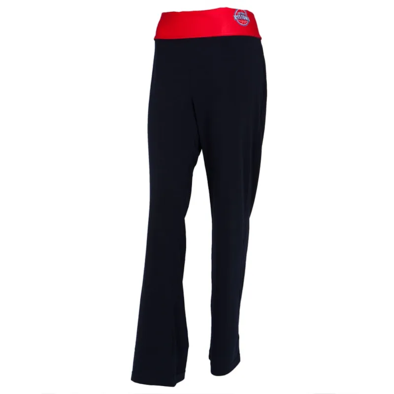 Detroit Pistons - Flip Down Waistband Logo Juniors Yoga Pants sold by Old Glory