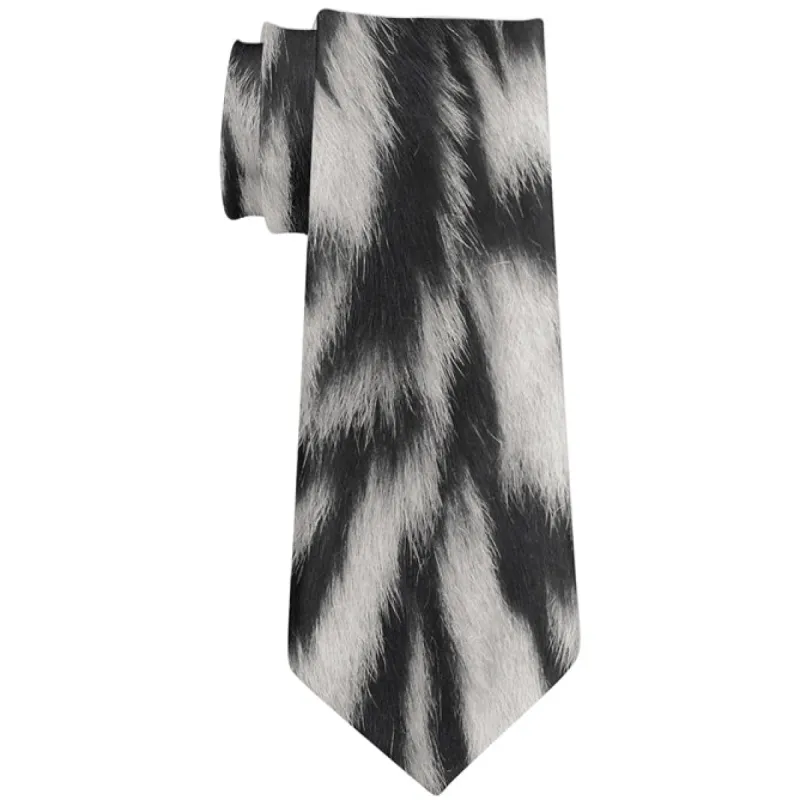 Halloween Siberian Tiger Stripes Fur All Over Neck Tie sold by Old Glory