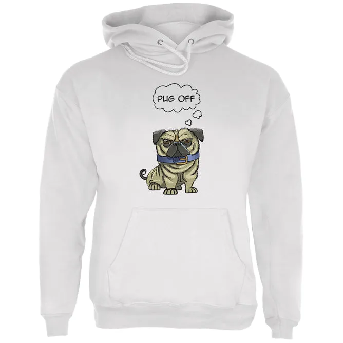 Pug Off Funny Dog Mens Hoodie sold by Old Glory