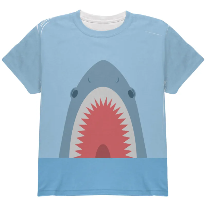 Cute Fun Shark Attack All Over Youth T Shirt sold by Old Glory