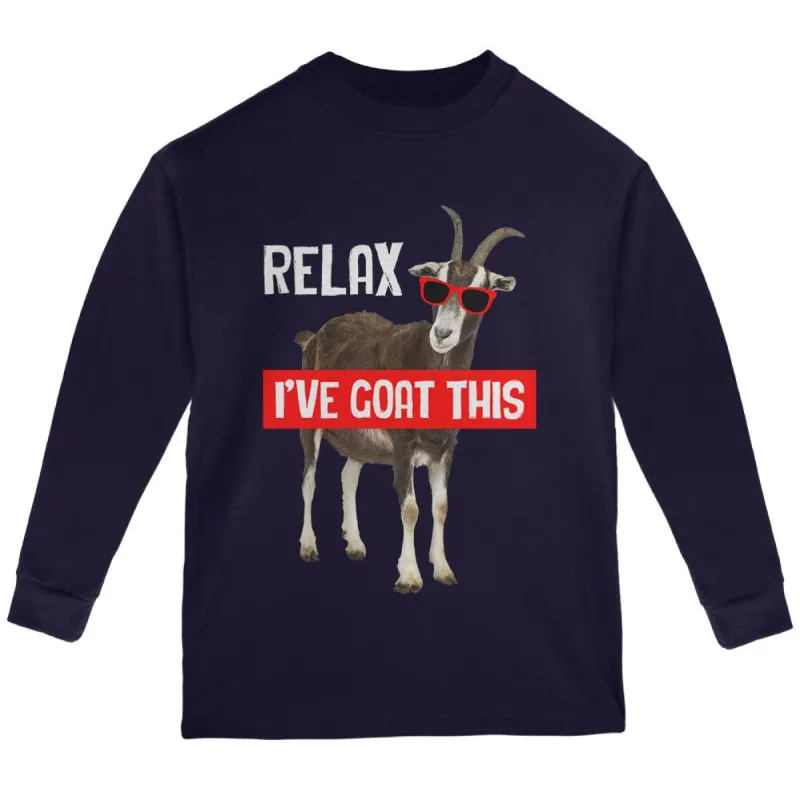 Relax I've Goat Got This Youth Long Sleeve T Shirt sold by Old Glory