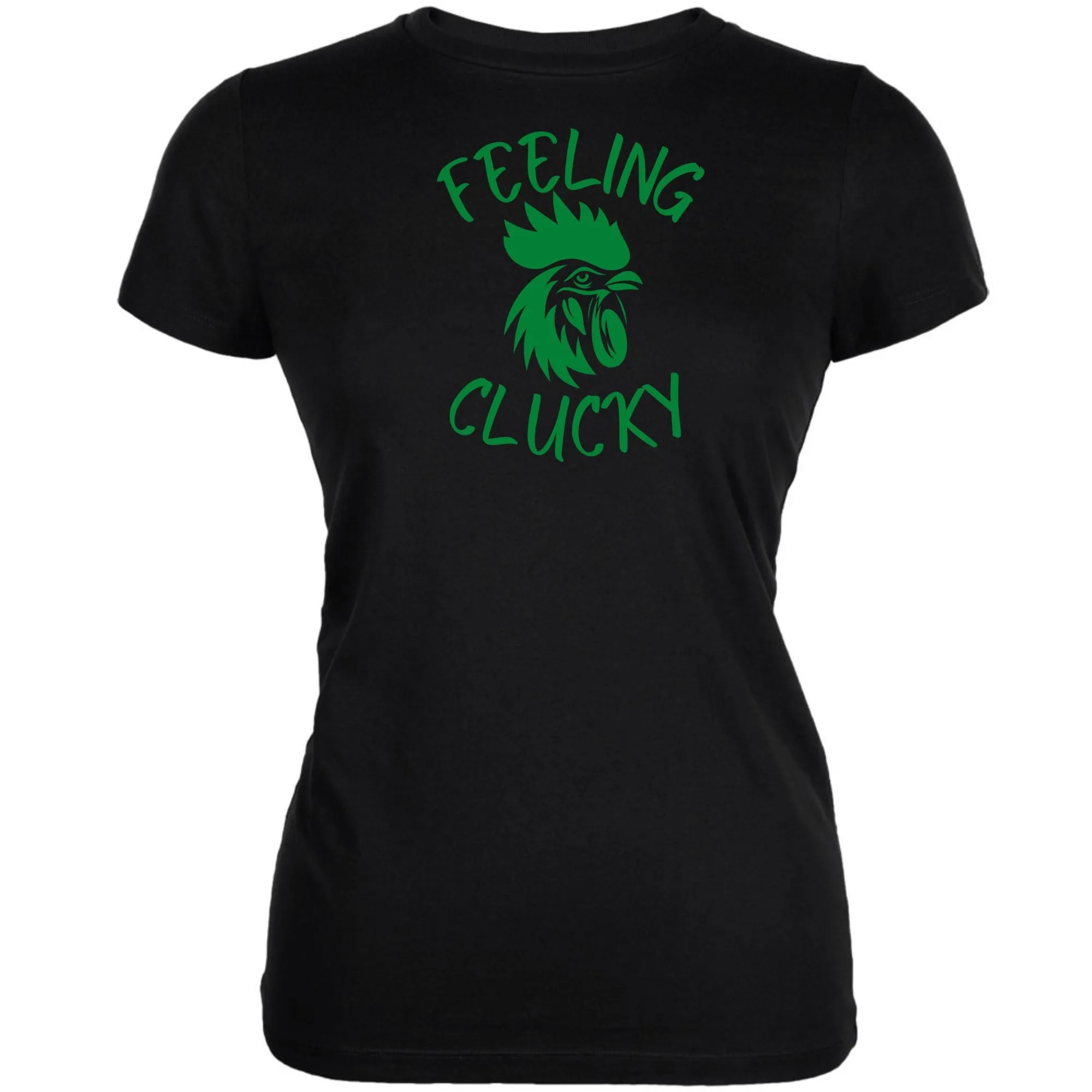 St Patricks Day Feeling Clucky Juniors Soft T Shirt sold by Old Glory product image thumbnail 2