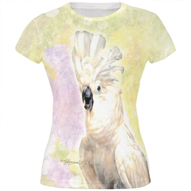 Screaming Cockatoo All Over Juniors T Shirt sold by Old Glory