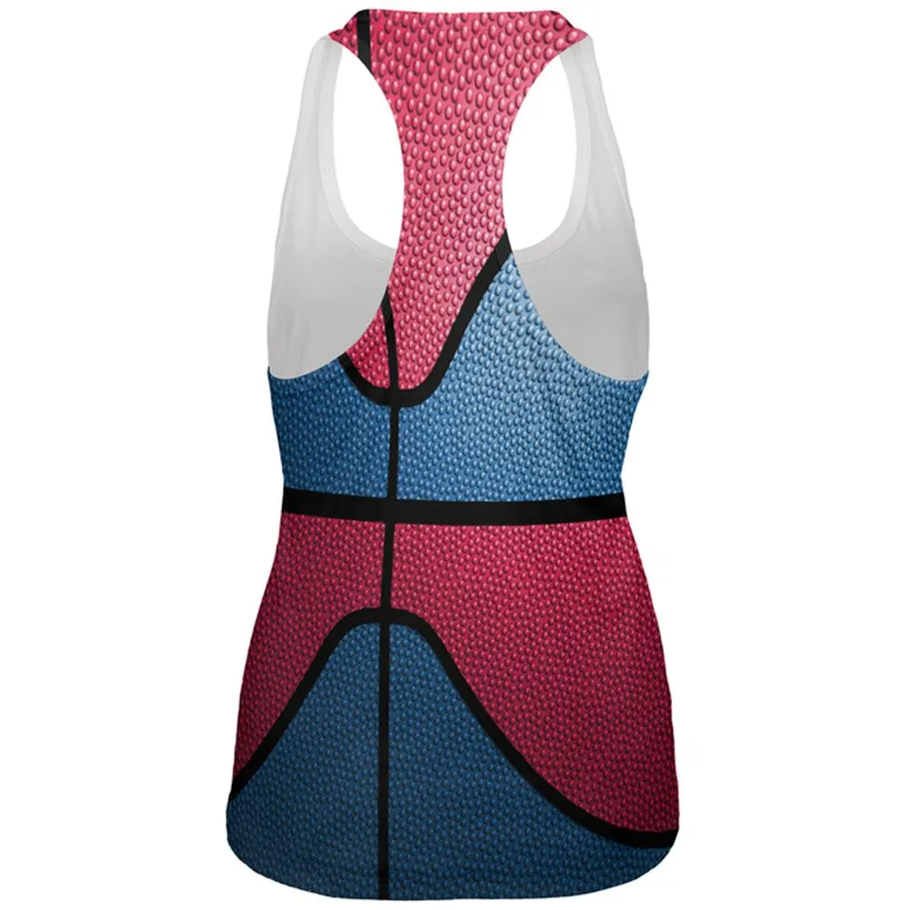 Championship Basketball Blue and Red All Over Womens Work Out Tank Top sold by Old Glory product image thumbnail 2