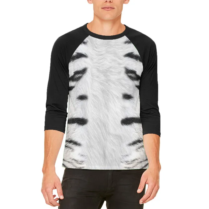 White Siberian Tiger Costume Mens Raglan T Shirt sold by Old Glory product image thumbnail 2
