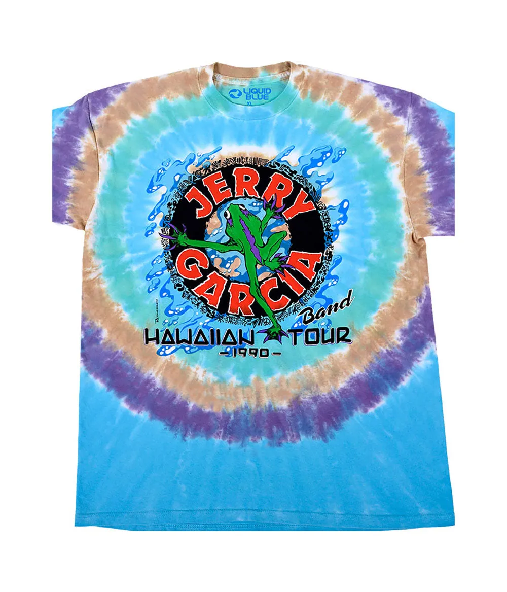 Jerry Garcia - Hawaiian Tour 90 Tie Dye Mens T Shirt sold by Old Glory