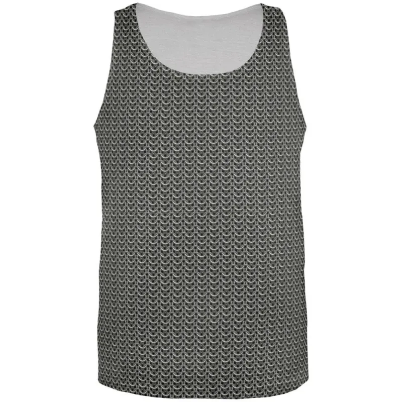 Halloween Chainmail Costume All Over Adult Tank Top sold by Old Glory